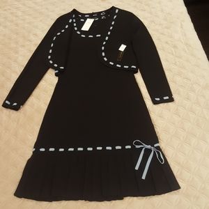 Black/Blue 2 piece dress Size M